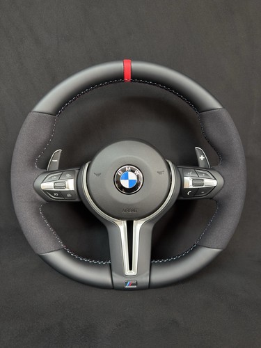 Bmw red stripe alcantara - bmw,