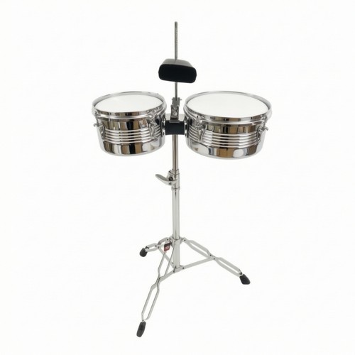 Timbale set with cowbell - with,