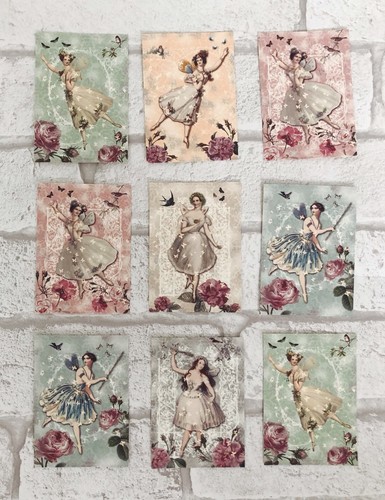 Vintage style fairy - vintage, card