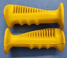 NEW OLD STOCK OLD SCHOOL MX MOTOCROSS YELLOW MUSHROOM GRIPS