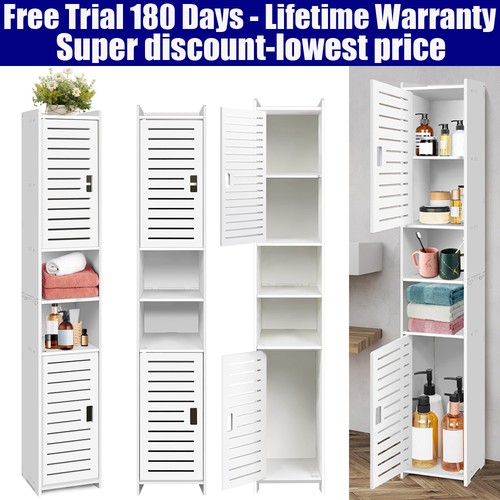 Tall bathroom cupboard white - tall,