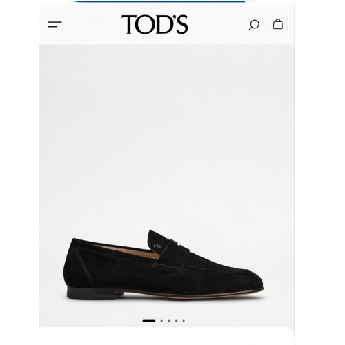Tods suede penny loafers - tods,