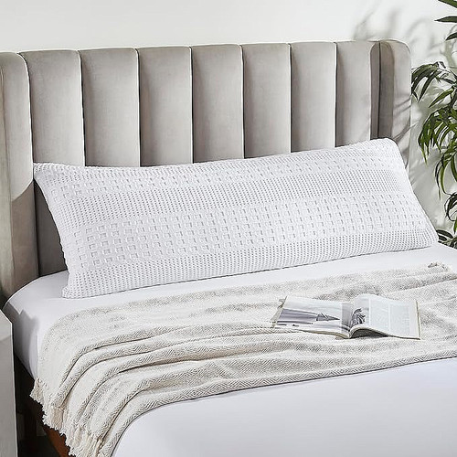 Waffle weave white - weave, pillow
