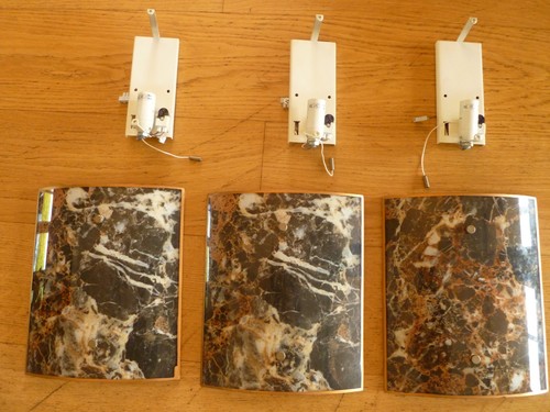 Three david hunt wall lights - wall,
