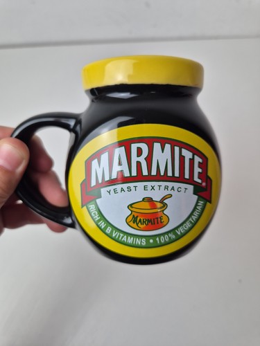 Marmite mug black yellow - marmite,