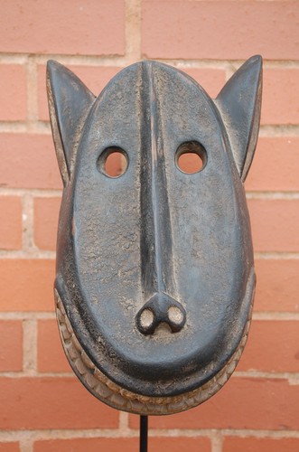 Senufo singe monkey face - or,