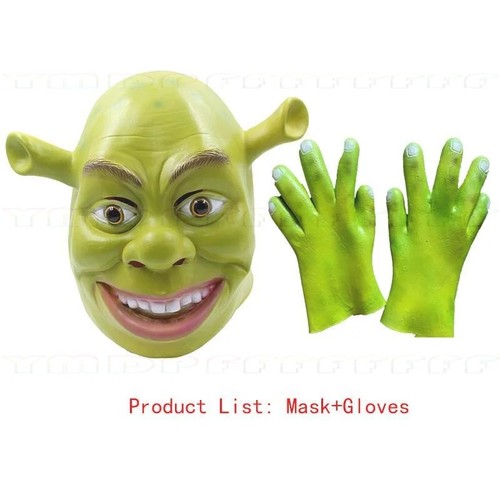 Green ogre latex - ogre, mask