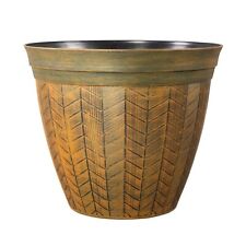 Round Orange Panelled Plant