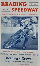 READING v CREWE SPEEDWAY