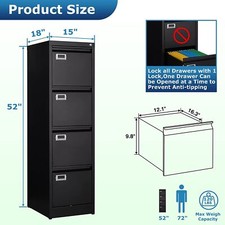 2/3/4 Drawer Filing Cabinet