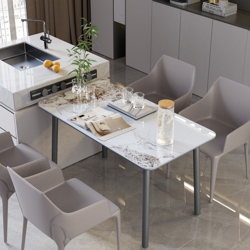 Rectangular dining table with - table,
