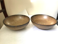 DENBY ROMANY 2 X LARGE SOUP CEREAL DESSERT BOWLS SECOND QUALITY GOOD USED O
