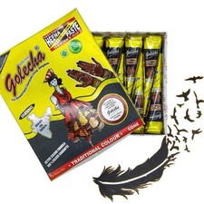 12 x Golecha Black Henna Mehandi Tattoo Cones Golecha Natural Paste UK