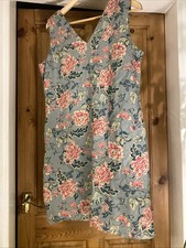 Peacocks Linen Floral Dress