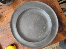 Vintage Pewter Charger Plate