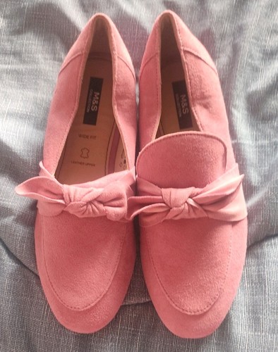 Pink suede shoes - pink, size