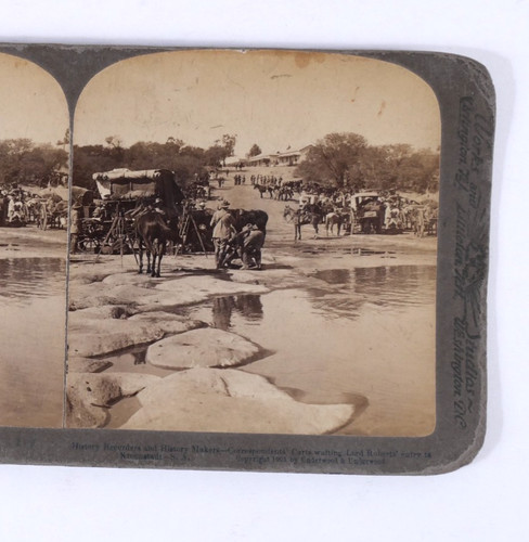 Antique stereoview boer war - antique,