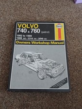 Volvo 740 & 760 Haynes Manual Petrol  1982 to 1989