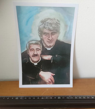 PROP - FATHER TED - Father Ted & Father Stone - Painting Reproduction Photo A5