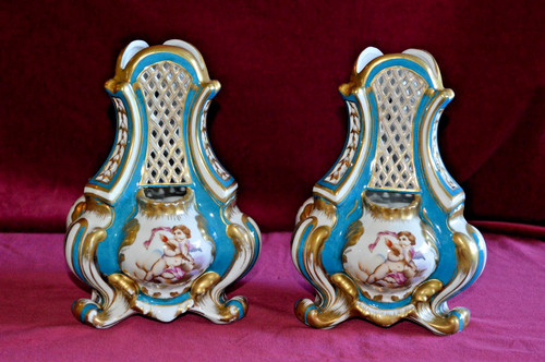 Vintage sevres style tulip - style,