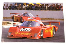 Marc Duez Ray Mallock David Leslie Swiftair Ecurie Ecosse Ecosse 1987 postcard