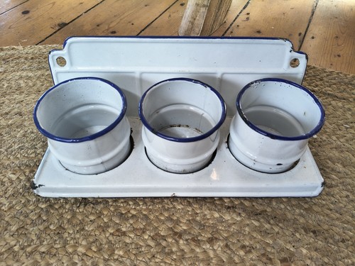 Vintage french enamel pots - french,