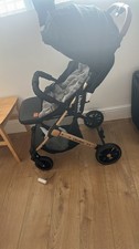 Pushchair black and gold