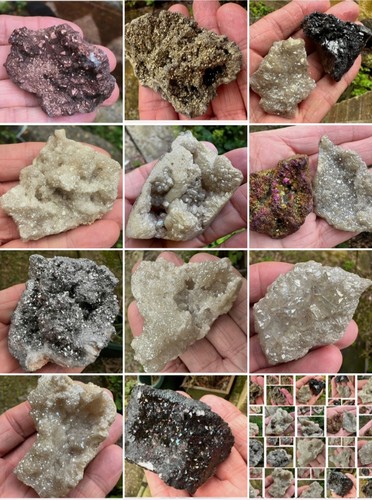 Aura quartz crystal druzy - aura,