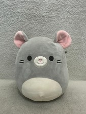 Squishmallows grey mouse soft