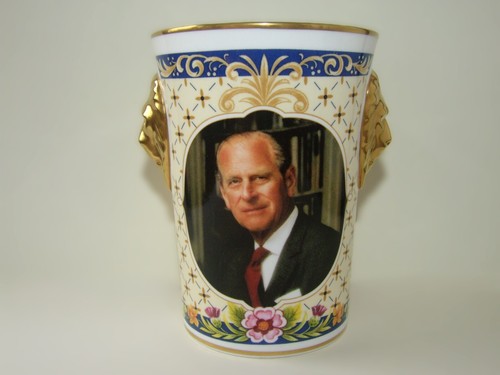 Caverswall lions head beaker - caverswall,