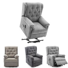 BARNSLEY FABRIC ELECTRIC DUAL MOTOR RISE RISER RECLINER  SOFA MOBILITY ARMCHAIR