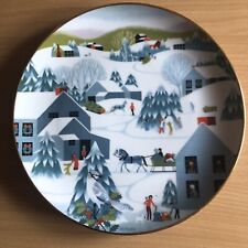 Home for Christmas Plate from a Painting by Betsy Bates 23.5cm