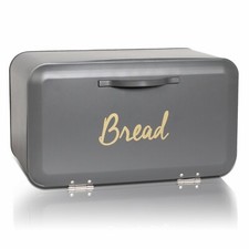 Grey Bread Bin Front Open