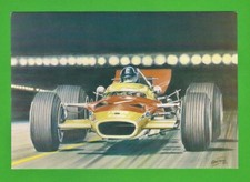 MA Arts F1 Postcard - APC18. Graham Hill Lotus 49B - Exiting Tunnel, Monaco 1969