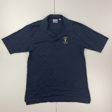 GLENBRAE Polo Shirt Medium Blue Mens Casual Collared Golf Liphook