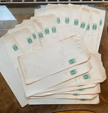 Queen Victoria Postal Stationery Halfpenny Green x 25, Unsent