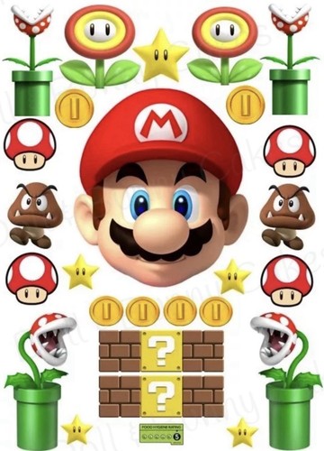 Mario edible cake toppers - toppers, –