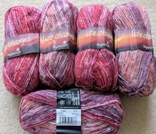 Stylecraft Life Changes DK 5 X100g  Sh Berries Dye 620413 Burgundy, Peach, Cream