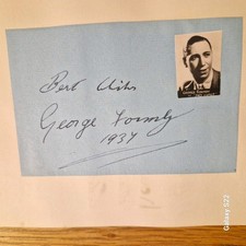 GEORGE FORMBY ORIGINAL AUTOGRAPH.  WHEN IM CLEANING WINDOWS
