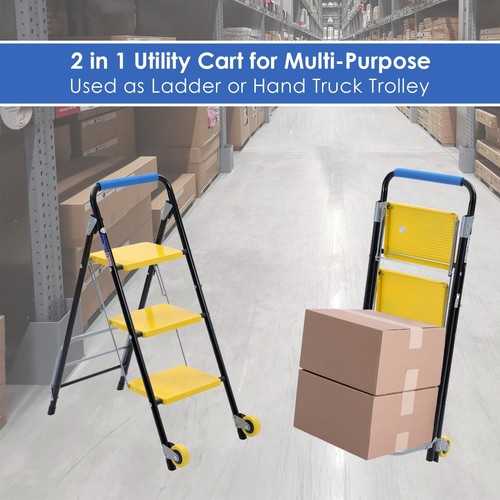 Topway steps steel - steel, trolley