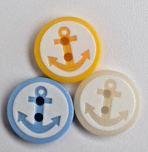 Anchor button baby 2 hole - anchor, button-