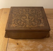 Vintage Swiss Wooden Music Box