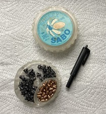 Vintage SUSSEX SABO Airgun Pellets (.177) & Loading Tool.