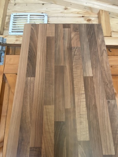 Walnut effect laminate - walnut, worktop