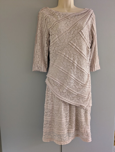 Reiss beige lace sheath dress - sheath,