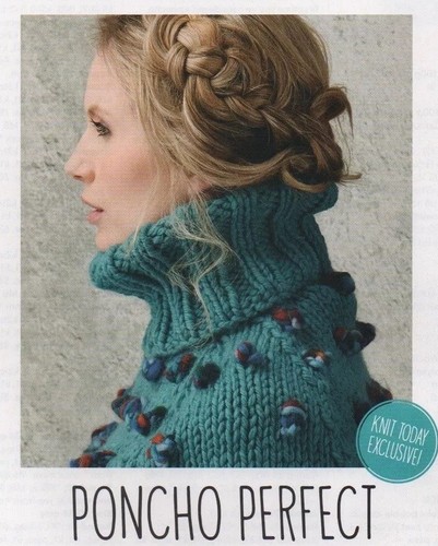 Bobble poncho knitting - bobble,