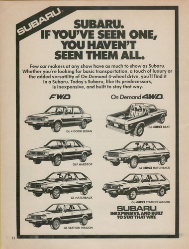 1981 subaru sedan - sedan, hatchback
