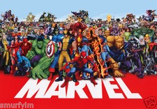 MARVEL HEROES CAKE TOPPER PARTY  ICING SUGAR A4  Image B