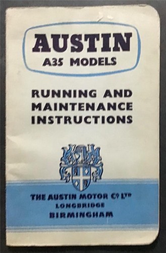 Austin a35 car van - van, owners