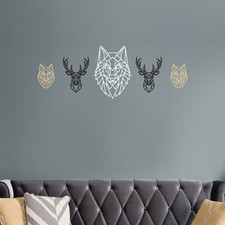 Geometric Animal Head  Stag &